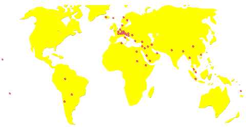World map Sinalco